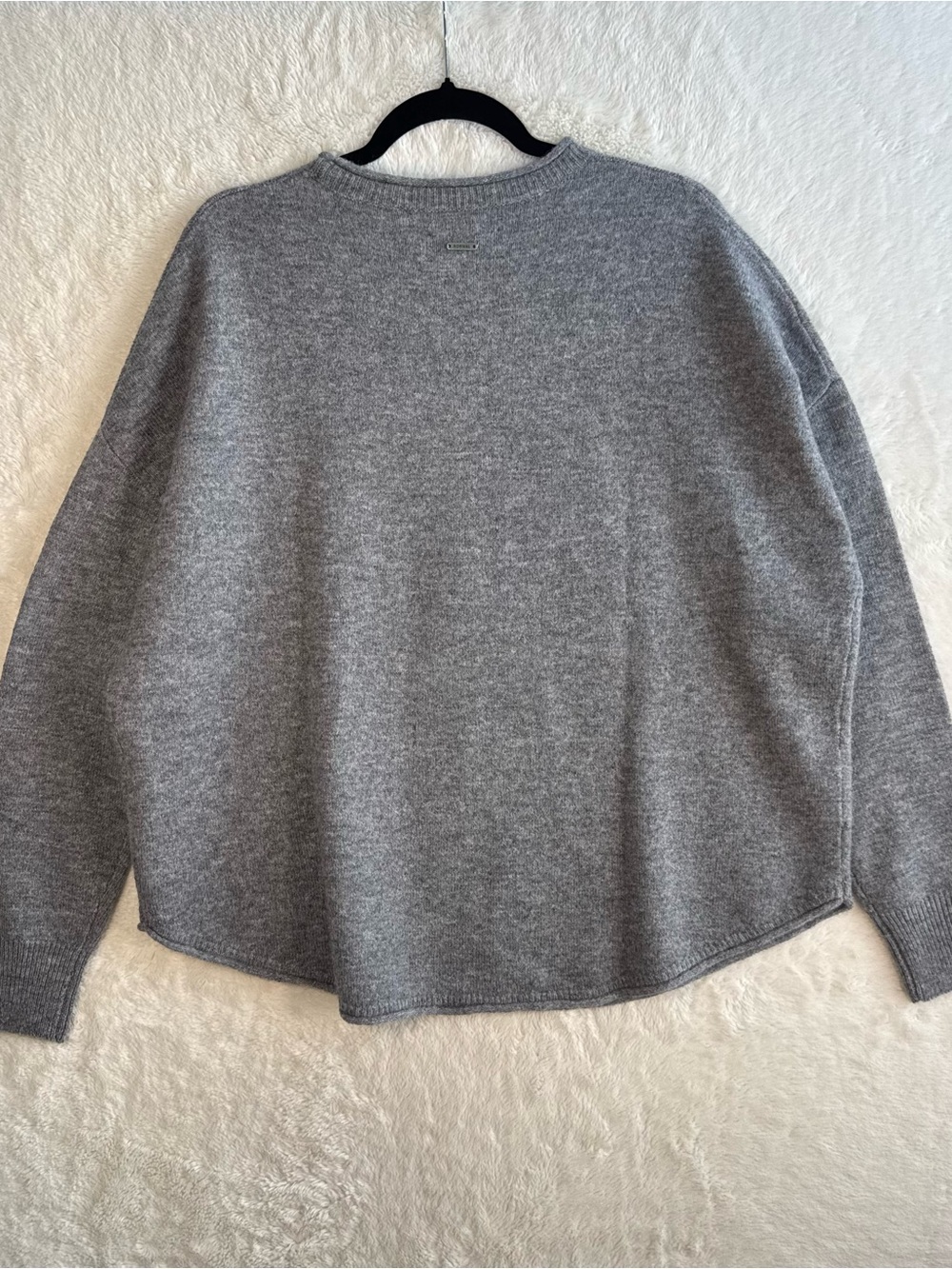 The Normal Brand Marianna Crewneck Sweater Women’s Medium Gray Oversized NEW - Picture 8 of 10